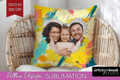 Brush Stroke Photo Pillow PNG - Abstract Texture Picture Product Image 1