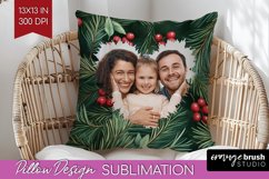 Poinsettia Christmas Photo Pillow PNG - Christmas Poinsettia Product Image 1
