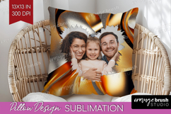 Rose Gold Photo Pillow PNG - Abstract Picture Frame Pillow Product Image 1