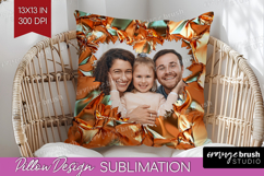 Rose Gold Photo Pillow PNG - Abstract Picture Frame Pillow Product Image 1