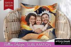 Rose Gold Photo Pillow PNG - Abstract Picture Frame Pillow Product Image 1
