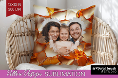 Rose Gold Photo Pillow PNG - Abstract Picture Frame Pillow Product Image 1
