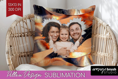 Rose Gold Photo Pillow PNG - Abstract Picture Frame Pillow Product Image 1