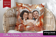 Rose Gold Photo Pillow PNG - Abstract Picture Frame Pillow Product Image 1