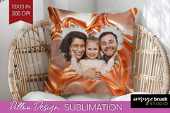 Rose Gold Photo Pillow PNG - Abstract Picture Frame Pillow Product Image 1