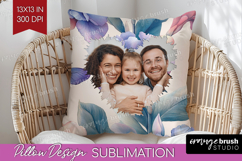 Floral Photo Pillow PNG - Sping Flowers Picture Frame Pillow Product Image 1