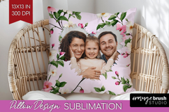 Spring Photo Pillow PNG - Flowers Picture Frame Pillow Cover Product Image 1