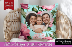 Spring Photo Pillow PNG - Flowers Picture Frame Pillow Cover Product Image 1