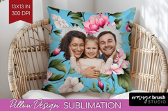 Spring Photo Pillow PNG - Flowers Picture Frame Pillow Cover Product Image 1