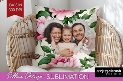 Spring Photo Pillow PNG - Flowers Picture Frame Pillow Cover Product Image 1