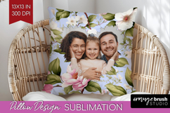Spring Photo Pillow PNG - Flowers Picture Frame Pillow Cover Product Image 1