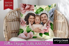 Spring Photo Pillow PNG - Flowers Picture Frame Pillow Cover Product Image 1