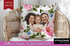 Spring Photo Pillow PNG - Flowers Picture Frame Pillow Cover Product Image 1