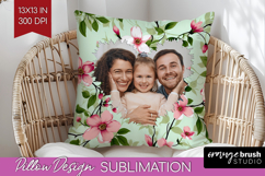 Spring Photo Pillow PNG - Flowers Picture Frame Pillow Cover Product Image 1