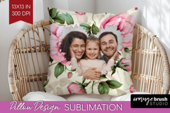 Spring Photo Pillow PNG - Flowers Picture Frame Pillow Cover Product Image 1