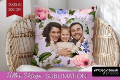 Spring Photo Pillow PNG - Flowers Picture Frame Pillow Cover Product Image 1