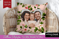 Spring Photo Pillow PNG - Flowers Picture Frame Pillow Cover Product Image 1