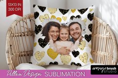 Valentines Day Photo Pillow PNG - Heart Picture Frame Pillow Product Image 1