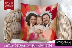 Valentines Day Photo Pillow PNG - Heart Picture Frame Pillow Product Image 1