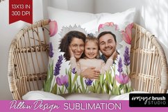 Wildflowers Photo Pillow PNG - Floral Picture Frame Pillow Product Image 1