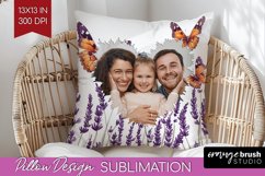 Wildflowers Photo Pillow PNG - Floral Picture Frame Pillow Product Image 1