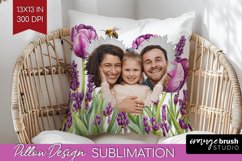 Wildflowers Photo Pillow PNG - Floral Picture Frame Pillow Product Image 1