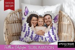 Wildflowers Photo Pillow PNG - Floral Picture Frame Pillow Product Image 1