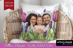 Wildflowers Photo Pillow PNG - Floral Picture Frame Pillow Product Image 1