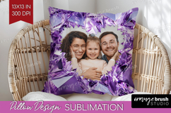 Gem Texture Photo Pillow PNG - Gemstone Picture Frame Pillow Product Image 1