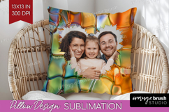 Gem Texture Photo Pillow PNG - Gemstone Picture Frame Pillow Product Image 1