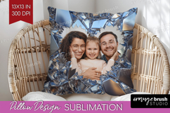 Gem Texture Photo Pillow PNG - Gemstone Picture Frame Pillow Product Image 1