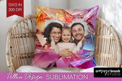 Gem Texture Photo Pillow PNG - Gemstone Picture Frame Pillow Product Image 1