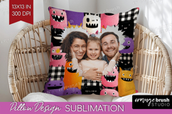 Halloween Photo Pillow PNG - Spooky Picture Frame Pillow Product Image 1