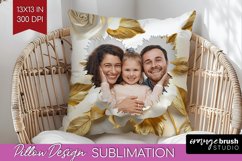 Rose Photo Pillow PNG - Floral Picture Frame Pillow Cover Product Image 1