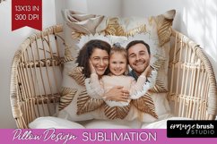 Rose Photo Pillow PNG - Floral Picture Frame Pillow Cover Product Image 1