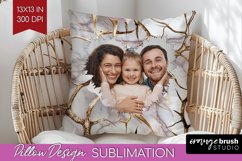 Rose Photo Pillow PNG - Floral Picture Frame Pillow Cover Product Image 1