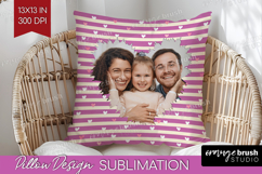 Heart Pattern Photo Pillow PNG - Valentines Day Picture Product Image 1