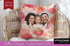 Heart Pattern Photo Pillow PNG - Valentines Day Picture Product Image 1