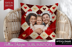 Heart Pattern Photo Pillow PNG - Valentines Day Picture Product Image 1