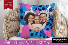 Leopard Print Photo Pillow PNG - Animal Pattern Picture Product Image 1