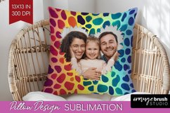 Leopard Print Photo Pillow PNG - Animal Pattern Picture Product Image 1
