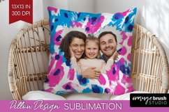 Leopard Print Photo Pillow PNG - Animal Pattern Picture Product Image 1