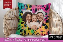 Leopard Print Photo Pillow PNG - Animal Pattern Picture Product Image 1