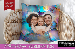 Pearl Photo Pillow PNG - Pearl Texture Picture Frame Pillow Product Image 1