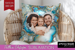 Pearl Photo Pillow PNG - Pearl Texture Picture Frame Pillow Product Image 1