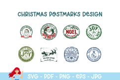 Christmas postmark, mail delivery stamps Product Image 1