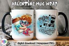 Funny Cupid Mug Wrap, Valentine&#039;s Day Mug Wrap Design Product Image 1