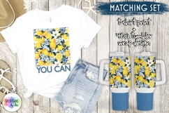 Lemons and Blue Flowers Designs, Mediterranean Lemons PNG Product Image 9