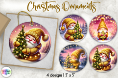 Christmas Ornament Bundle, Cute Nordic Gnome Ornament Print Product Image 9