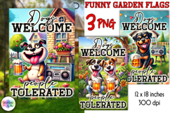 Sarcastic Garden Flag, Funny Garden Sign, Funny Quotes Product Image 1